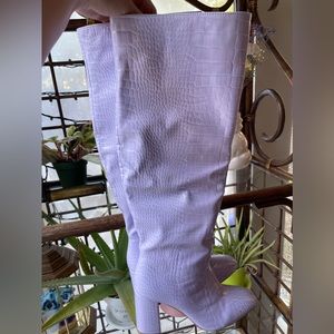 Purple Knee High Boots 💜